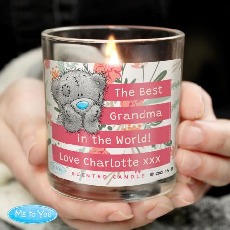 Personalised Me to You Bear Floral Scented Jar Candle Extra Image 2